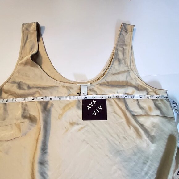 AVAVAV Beige Recycled Polyester Tank Top Size X-Large Recycled material - Picture 4 of 9